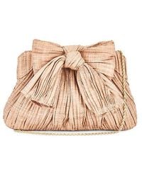 Loeffler Randall - Rayne Pleated Bow Clutch - Lyst