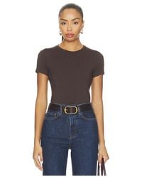 L'Agence - 'Agence Ressi Short Sleeve Crew Neck Tee - Lyst
