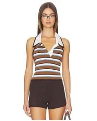 Monse - Bunny-Ear Half Placket Knit Top - Lyst