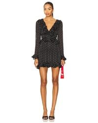 Bardot - Frill Detail Spot Mini Dress - Lyst