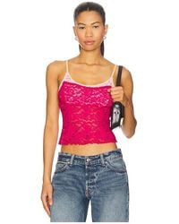 Free People - Top Aus Spitze All Day - Lyst