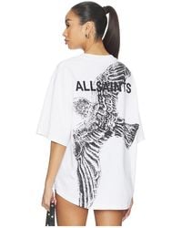 AllSaints - Swoop Amelie Tee - Lyst