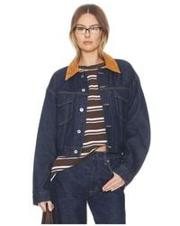 SLVRLAKE Denim - Kira Curve Sleeve Trucker - Lyst