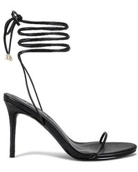 Femme LA - 3.0 Barely There Lace Up Heel - Lyst