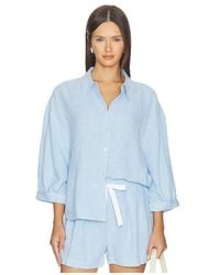 Eberjey - Linen Blend Relaxed Sleeve Top - Lyst