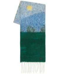 Lacoste - Mountain Graphic Long Scarf - Lyst