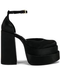 Damen Schuhe Absätze Schuhe mit Blockabsätzen und Pumps DSquared² 140mm Hohe Sandalen Aus Leder berlin in Schwarz 