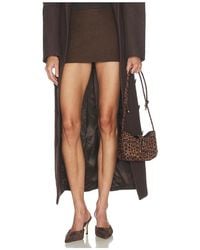 Helsa - Italian Wool Blend Extra Mini Skirt - Lyst