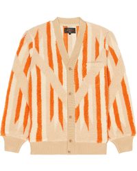 Beams Plus Boa Native Cardigan (rag Pattern) in Metallic for Men | Lyst UK