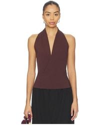 St. Agni - Halter Wrap Top - Lyst