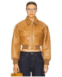 Helsa - The Leather ボンバージャケット - Lyst