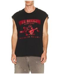 TRUE RELIGION - Cut Off Logo Tee - Lyst
