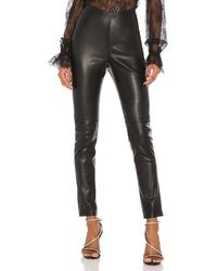 GRLFRND Кожаные Легинсы Maci В Цвете Черный - Black. Размер L (также В M,s,xl).