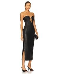 Bardot - Eleni Faux Leather Midi Dress - Lyst