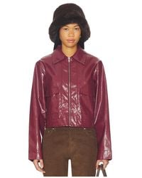 superdown - Leighton Faux Leather Jacket - Lyst