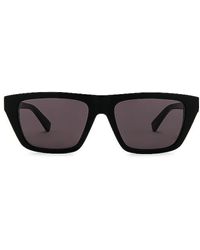 Bottega Veneta - Triangle Stud Rectangular Sunglasses - Lyst