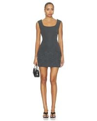 AMUR - Mela Suede Mini Dress - Lyst