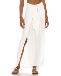 Indah Falda sarong tigre - Blanco