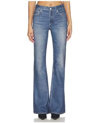 Rag & Bone - Rb Miramar Ponte Dahlia Mid Rise Flare Jeans - Lyst
