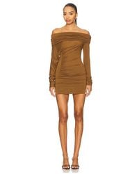 ANDAMANE - Minivestido Zoe En Color Cognac Talla (También En 40/S, 42/M, 44/L) - Lyst