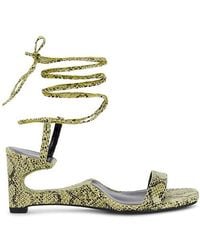 Jeffrey Campbell - Sandalia Reversed En Color Verde Talla En - Lyst