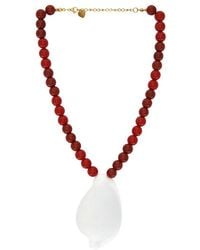 Lovers + Friends - Sage Shell Necklace - Lyst
