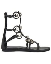 Jeffrey Campbell - Sandalias Gladiador Geared En Color Negro Talla En - Lyst
