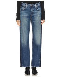 Citizens of Humanity - Lindz Low Rise Easy Straight With Tuxedo Stripe Jeans - Lyst
