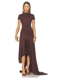 Maygel Coronel - Vestido Midi Cardozo En Color Marrón Talla - Lyst