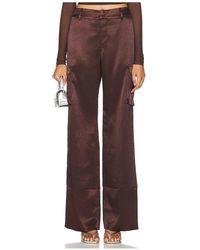 SER.O.YA - Galia Satin Cargo Pant - Lyst