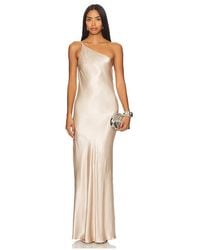 Shona Joy - La Lune One Shoulder Cowl Back Maxi Dress - Lyst