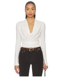 Jonathan Simkhai - Natia Cowl Neck Top - Lyst