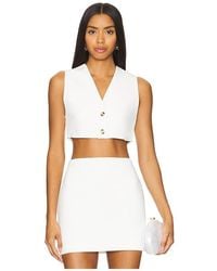 Nanushka - Chaleco Suree En Color Blanco Talla En - Lyst