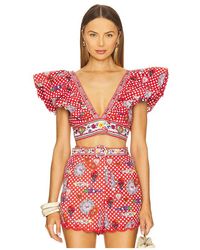 CAMILLA - Ruffle Wrap Top - Lyst