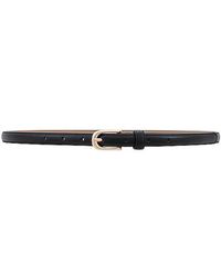 Shashi - Classic Skinny Buckle Belt - Lyst