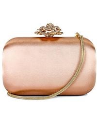 OLGA BERG - Rosa Crystal Lock Clutch - Lyst