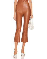Commando - Faux Leather Cropped Flare Pant - Lyst