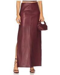 ZUT - Laurel Leather Maxi Skirt - Lyst