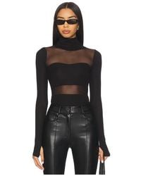 Michael Lauren - Rem Long Sleeve Fitted Turtleneck Top - Lyst