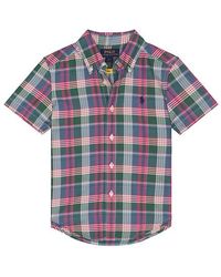 Polo Ralph Lauren - Kids Short Sleeve Classic Oxford Sport Shirt - Lyst