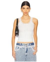 Tanner Fletcher - Tank-Top Flo Lace Trim - Lyst