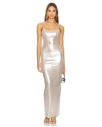 superdown - Vestido Danica En Metálico Talla En - Lyst