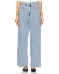 Rohe - Cintura Baja Y Pierna Ancha En Color Azul Talla En - Lyst