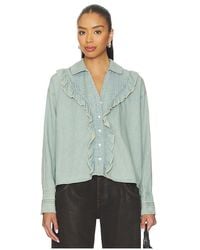 Free People - X We The Free Tattered And Ruffled Top - Lyst