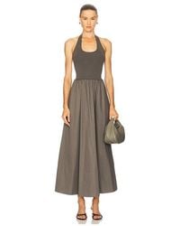 St. Agni - Halter Gathered Dress - Lyst