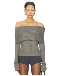 GUIZIO - Wide Turtleneck Knit Top - Lyst