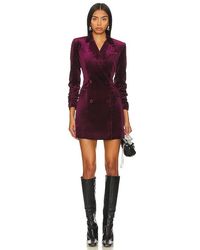 1.STATE - Velvet Blazer Dress In Wine. Size 4. - Lyst