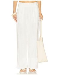 Free People - Days End Linen Pull On Pant - Lyst