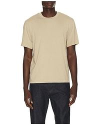 FRAME - Short Sleeve Light Cotton Tee - Lyst