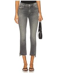Mother - The Insider Crop Step Fray Jeans - Lyst